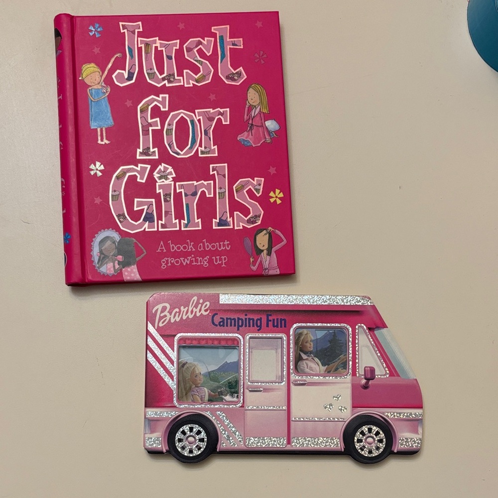 Girls Book Collection-includes barbie camping fun